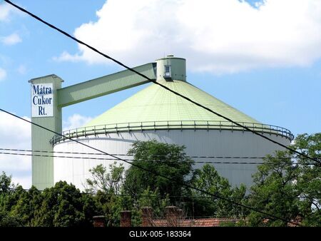 Sugar factory - Hatvan - Hungary-stock-foto