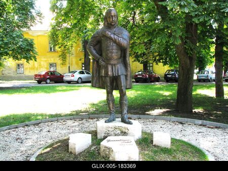 Statue of Antal Grassalkovich - Hatvan - Hungary-stock-foto