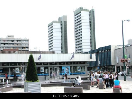 Salgótarján - City Center - Hungary-stock-foto