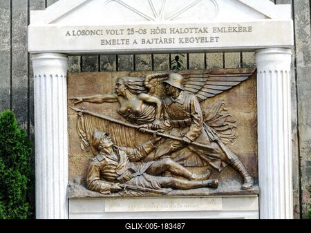 World War I monument in Salgótarján - Hungary-stock-foto