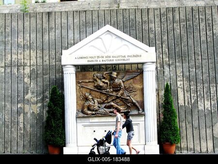 World War I monument in Salgótarján - Hungary-stock-foto