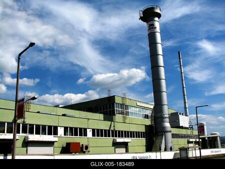 Ursa glass wool factory - Salgótarján - Hungary-stock-foto