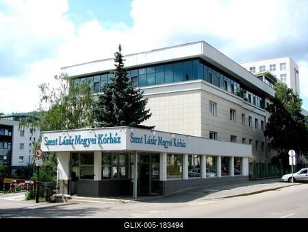 Salgótarján - Hospital - Hungary-stock-foto