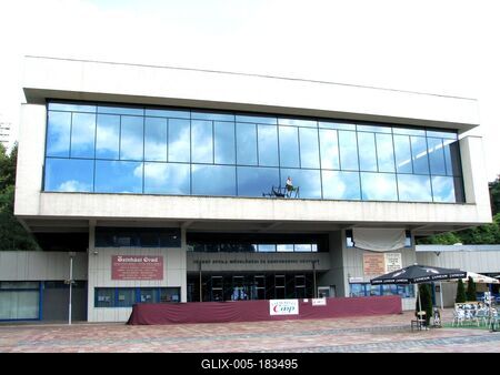 The Attila József Cultural and Conference Center in Salgótarján - Hungary-stock-foto