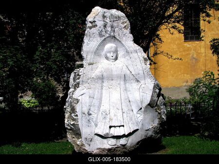 Monument to Benjamin Rajeczky - Pásztó - Hungary-stock-foto