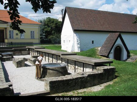 Pásztó - Medieval glass cold house - Hungary-stock-foto