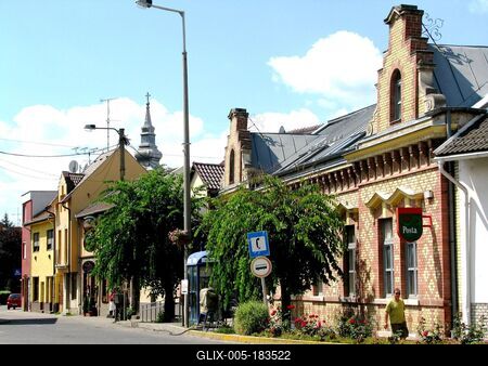 Cityscape of Pásztó - Hungary-stock-foto