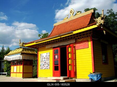 Buddhist shrine - Mátraverebély - Hungary-stock-foto