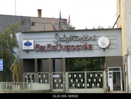 Hollow glass Factory - Salgótarján - Hungary-stock-foto