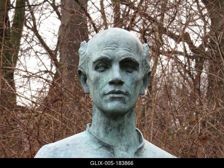 Derkovits Gyula - Hungarian peinter and graphic - Bust-stock-foto