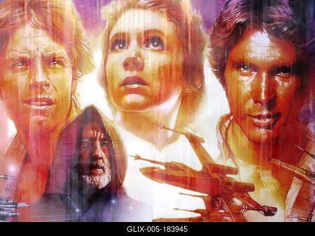 Bratislava (Pozsony), 19 May 2018The Star Wars picture poster on a column in Bratislava.A Csillagok Háborúja c. film plakátja egy pozsonyi utca hirdetõoszlopán.-stock-foto