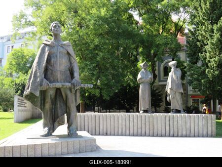 Bratislava (Pozsony), 27 May 2018Memorial of the Slovak Antifascist Uprising of 1944.Az 1944. évi német- és Tiso ellenes szlovák antifasiszta nemzeti felkelés tiszteletére állított emlékmû. Alkotója: Jan Kulich (2008).-stock-foto
