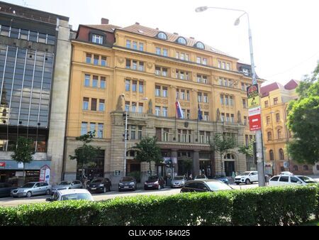 Bratislava (Pozsony), 27 May 2018The slovak Ministry for the Culture.A szlovák kulturális minisztérium épülete.-stock-foto