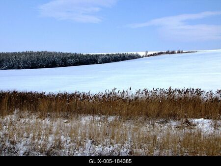 Winter landscape near Zsámbék - Hungary-stock-foto