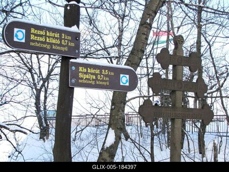 Dobogókő in winter - Hungary - Tourism-stock-foto