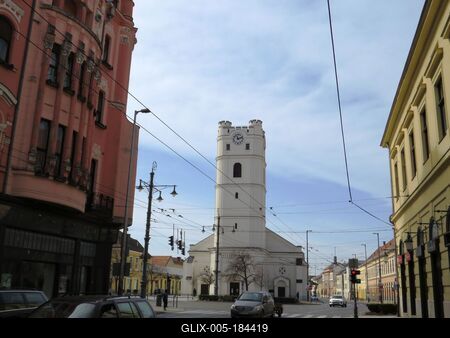 Small Reformed Church - Romantic style - Debrecen - Hungary-stock-foto