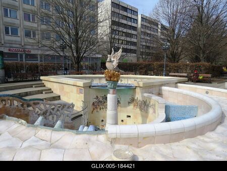 Debrecen - Millennium Fountain - Hungary-stock-foto