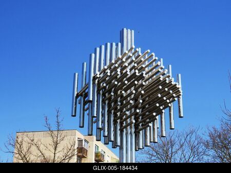 Modern public sculpture - Hungary-stock-foto