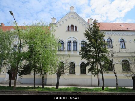 Assumption Catholic Kindergarten and School - Jászberény - Hungary-stock-foto