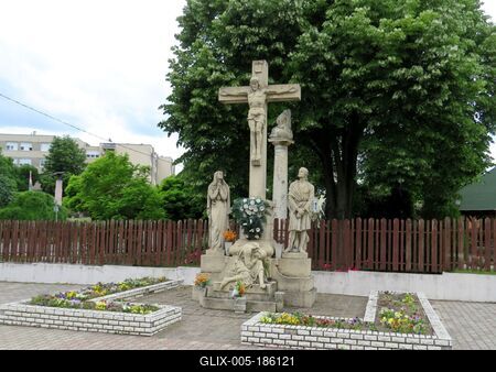 Crucifix - Nagykáta - Hungary-stock-foto