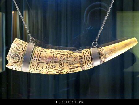 Lehel Horn - Jászberény - Hungarian legendary relic-stock-foto