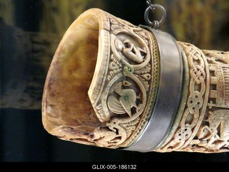 Lehel Horn - Hungarian legendary relic - Jászberény-stock-foto