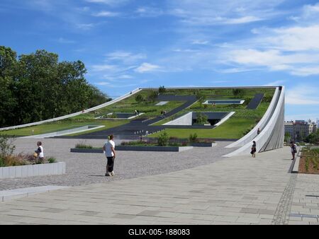 Budapest - Ethnographic museum - Lookout Garden-stock-foto