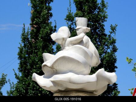 János vitéz decorative fountain - Ráckeve - Hungary-stock-foto