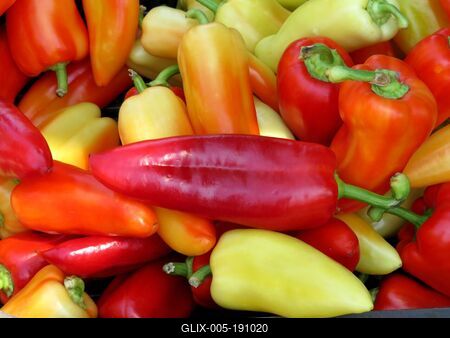 Paprika at the Ráckeve market - Hungary-stock-foto