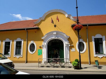 The Máté Skarica city library - Ráckeve - Hungary-stock-foto