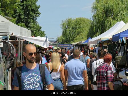 Marker of Ráckeve - Hungary - People-stock-foto