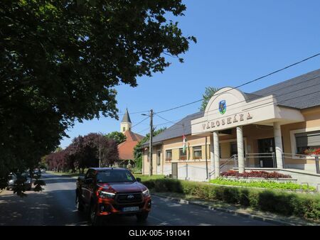 Tököl - Hungary - City Center and City Hall-stock-foto