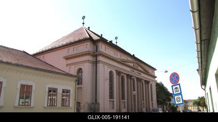Baja - Synagogue - Library - Hungary-stock-foto