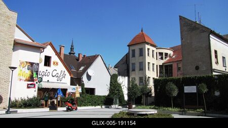 Baja - Rózsavölgyi square - Hungary-stock-foto