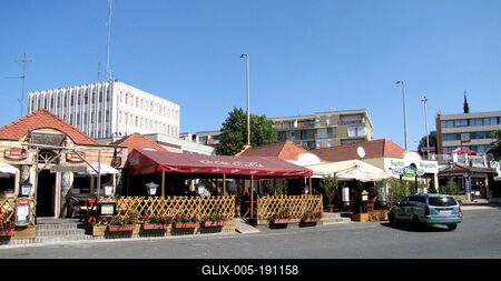 Baja - Restaurants - Bars - Hungary-stock-foto
