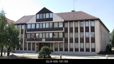 Baja - County Governemnt Office - Hungary-stock-foto