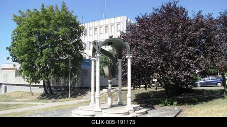 Baja - The Árpád well.  - Hungary-stock-foto