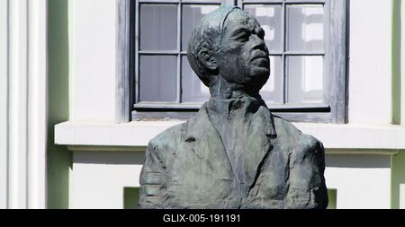 Painter Nagy István bust - Baja - Hungary-stock-foto