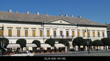 Baja - Fischer House - Trinity square - Hungary-stock-foto