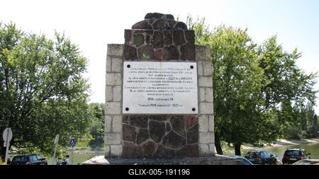Baja - Memorial Ice flood 1956 - Hungary-stock-foto