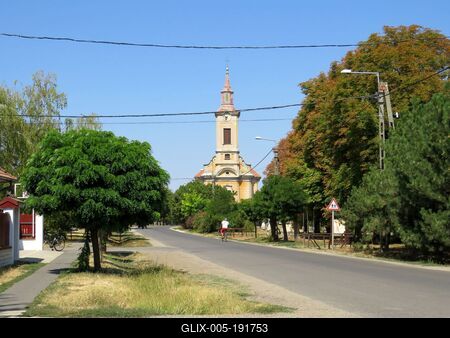 Tiszapüspöki - View - Hungary-stock-foto