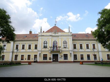 Abony - Hungary - Town Hall-stock-foto