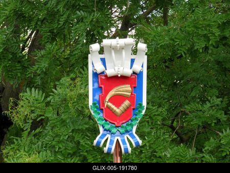 Abony City Coat of Arms - Hungary-stock-foto