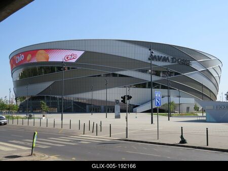 MVM Dome Sports Hall - Budapest - Hungary-stock-foto