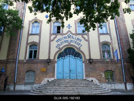Hungarian State Geological Institute - Budapest-stock-foto
