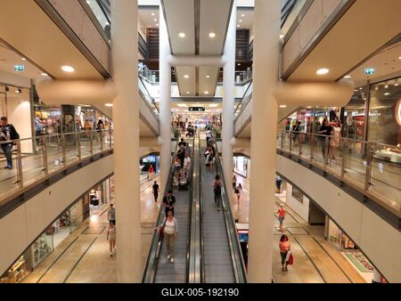 The Árkád department store from the inside - Budapest-stock-foto