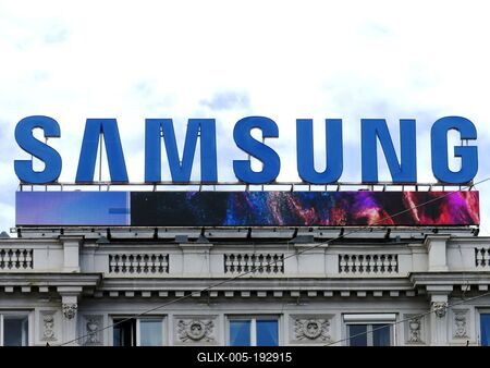 Trade mark - Samsung - Budapest-stock-foto