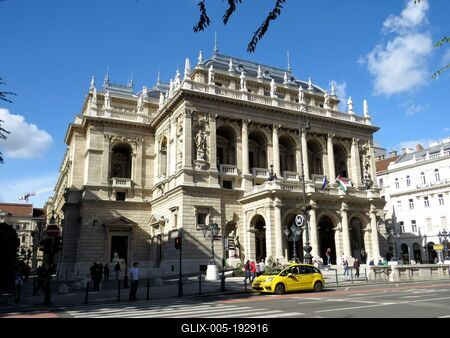 Hungarian State Opera House - Budapest - Ybl Miklós-stock-foto