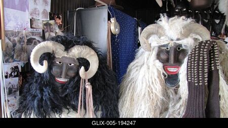 Busó masks and costumes - Mohács - Hungary-stock-foto