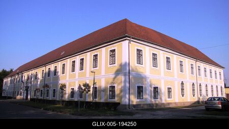 The Bishop Palace - Mohács - Hungary-stock-foto